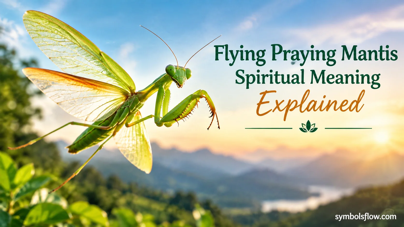 Flying Praying Mantis Spiritual Meaning Explained