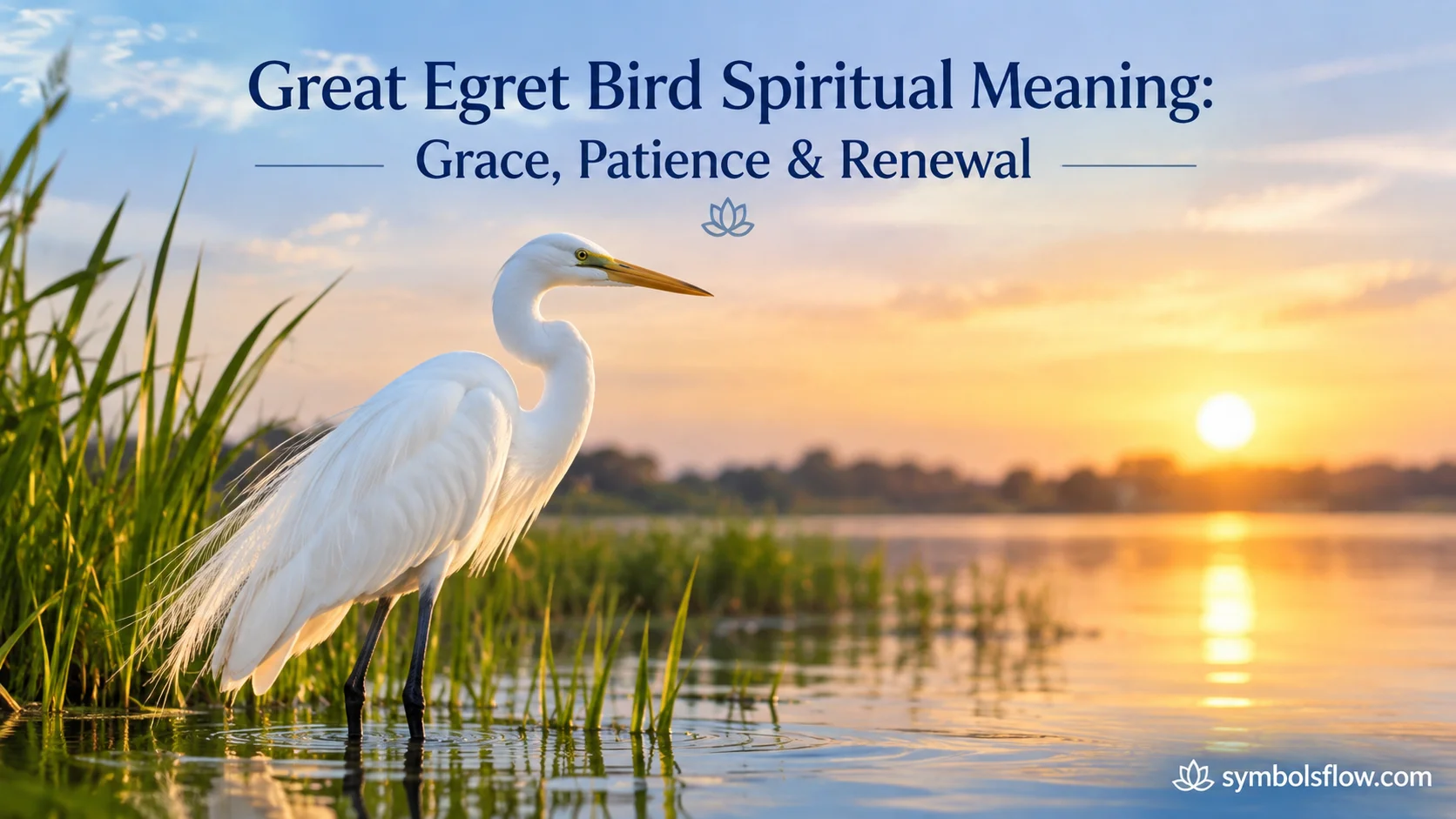 Great Egret Bird Spiritual Meaning: Grace, Patience & Renewal