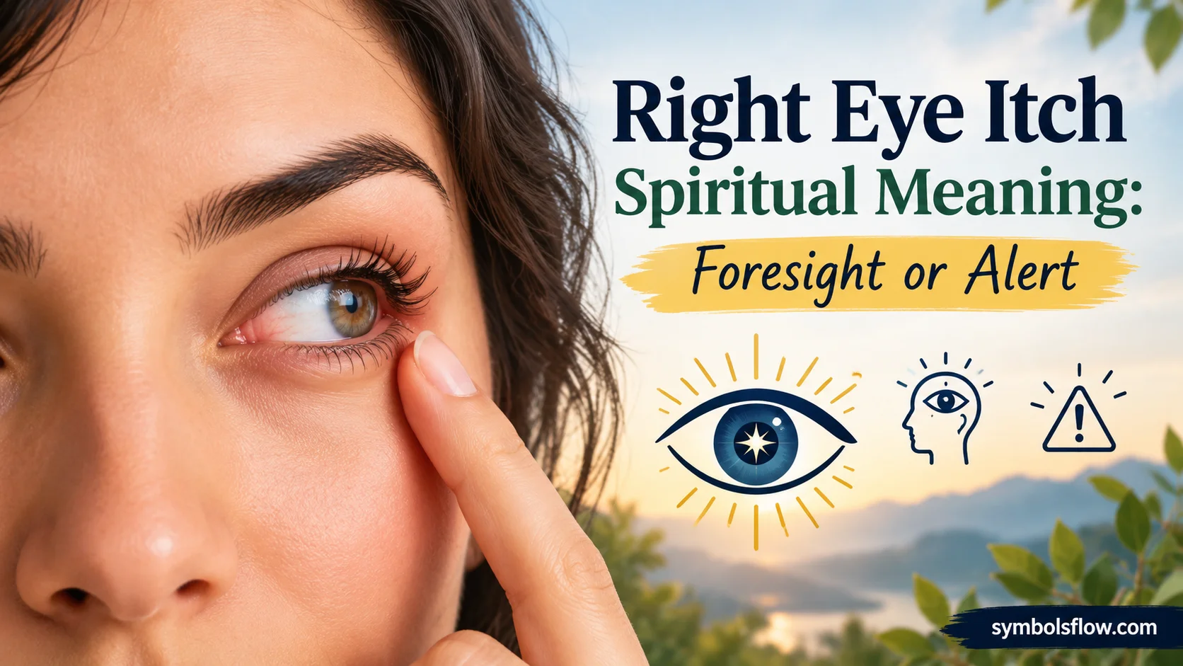 Right Eye Itch Spiritual Meaning: Foresight or Alert