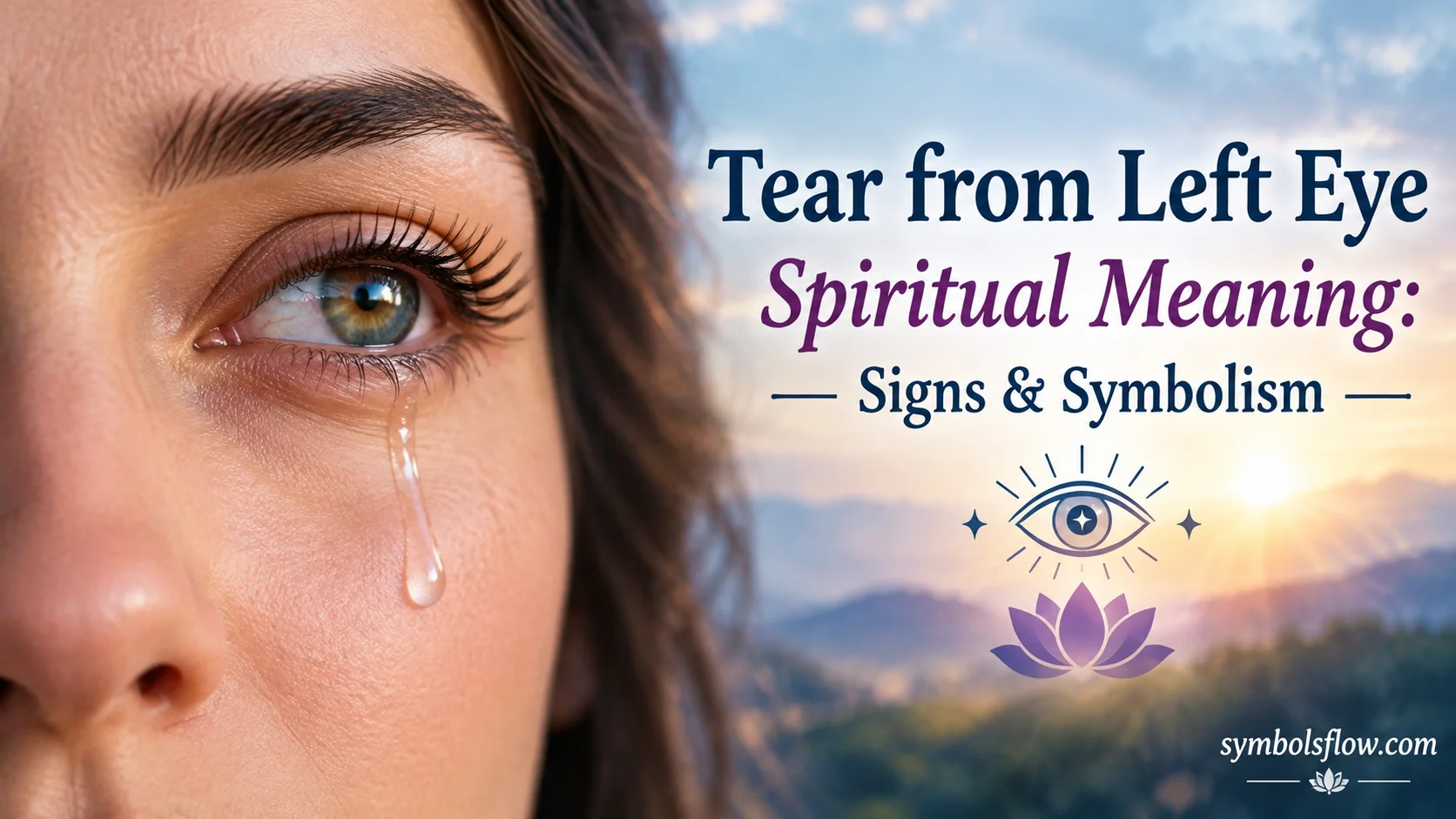 Tear from Left Eye Spiritual Meaning