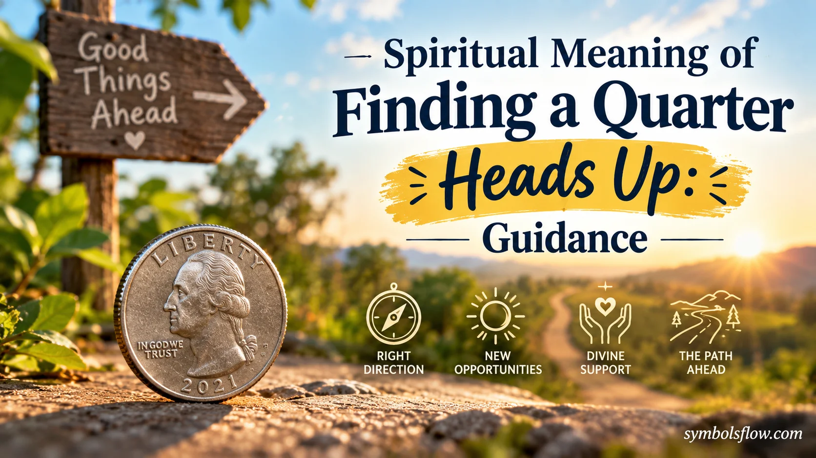 Spiritual Meaning of Finding a Quarter Heads Up