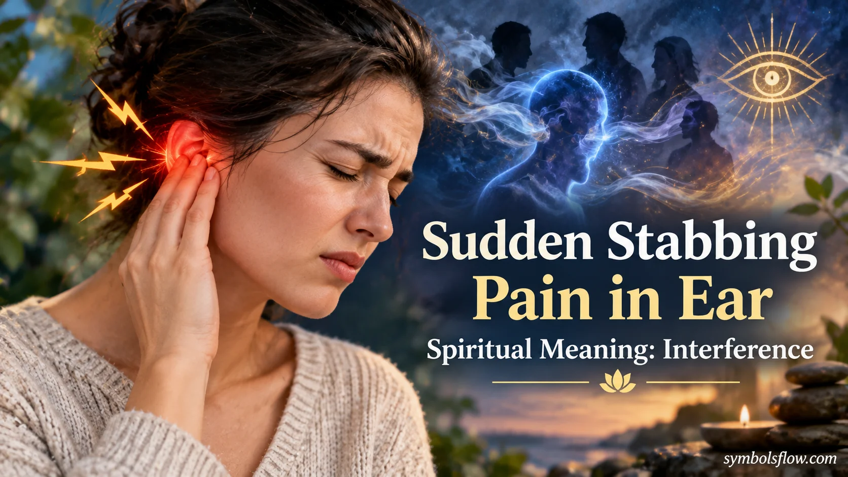 Sudden Stabbing Pain in Ear Spiritual Meaning: Interference
